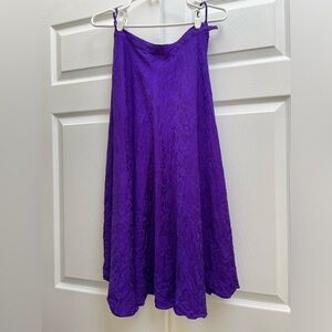 Vintage Spencer Jeremy Purple Silk Skirt